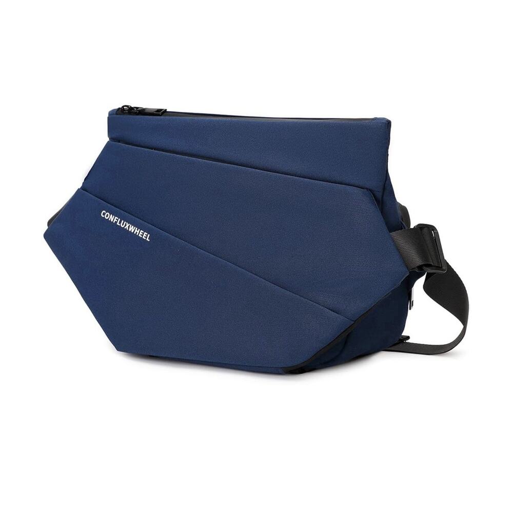 New Nylon Navy Crossbody Bag for Men/Women, Waterproof Sling Bag Cycling Hiking